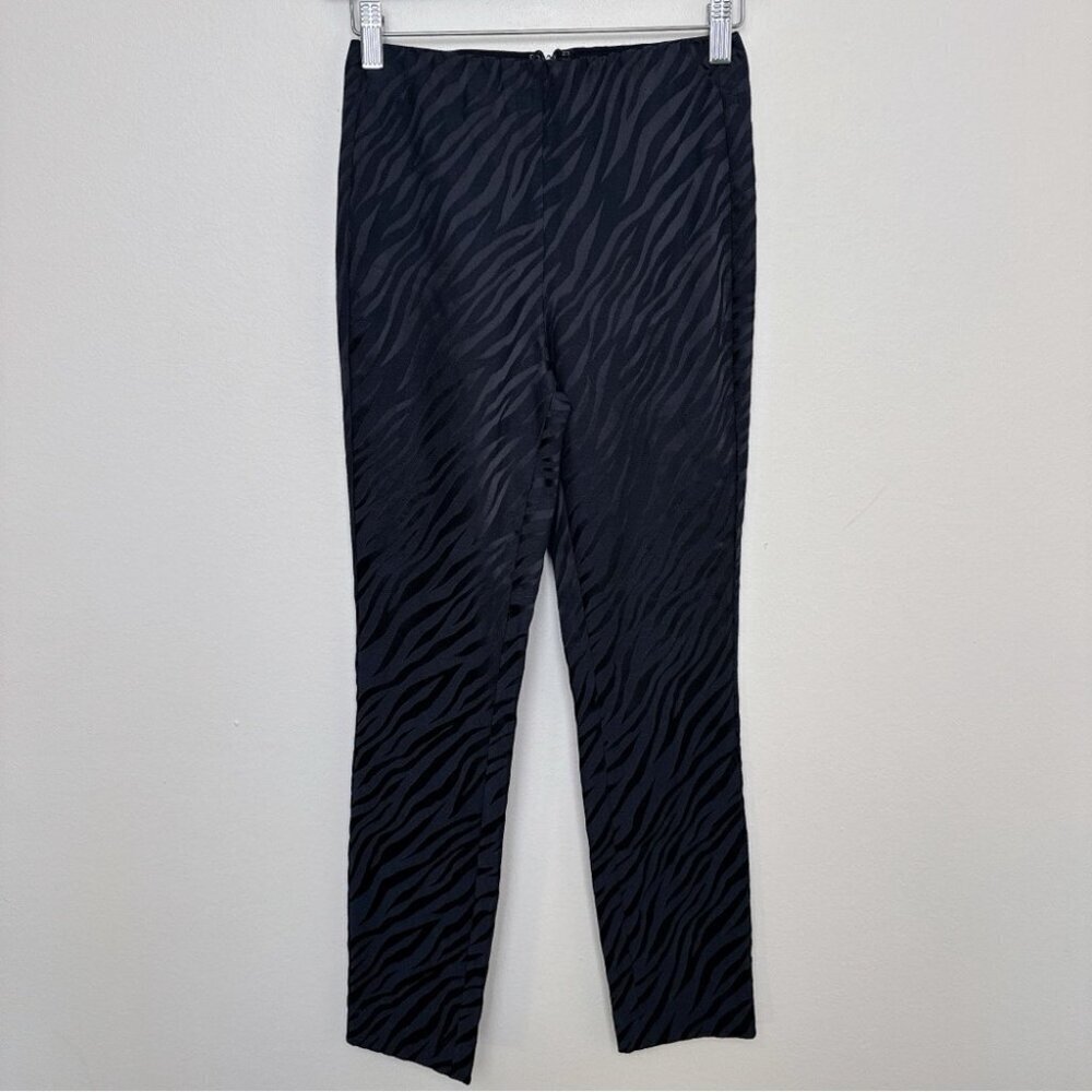 Rag & Bone Womens 0 Simone Pants Zebra Print Jacquard - Picture 2 of 14